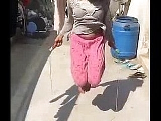 Desi girl superb bouncing boobs in slowmotion while skipping